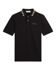 Ben Sherman Collar Interest Polo Black