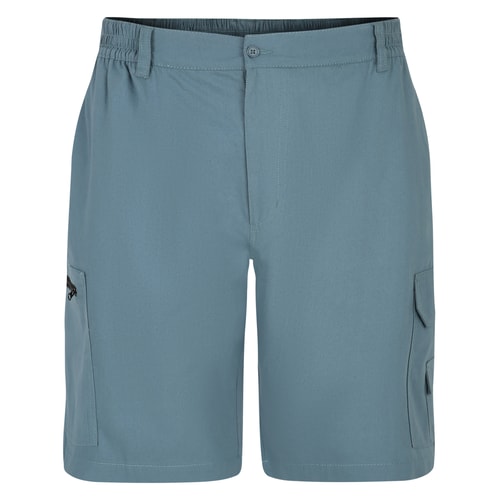 Bigdude Light Weight Elasticated Waist Cargo Shorts Petrol