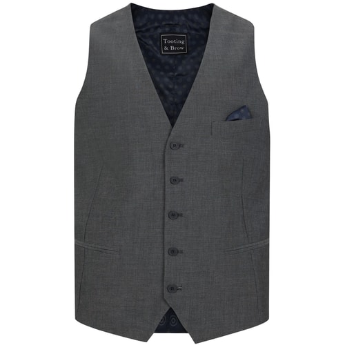 Tooting & Brow Pierlo Waistcoat Charcoal