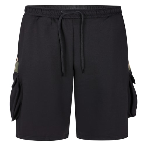 Bigdude Cargo Camo Shorts Black/Khaki Camo