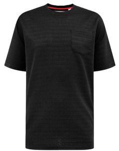 D555 Chattan Jacquard T-Shirt Black