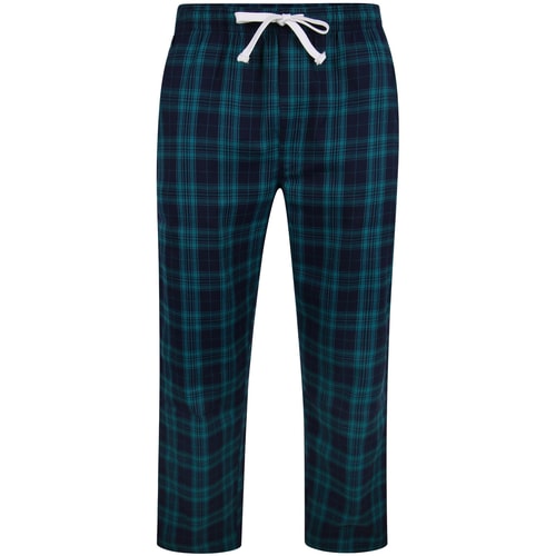 Bigdude Check Lounge Pants Green/Navy