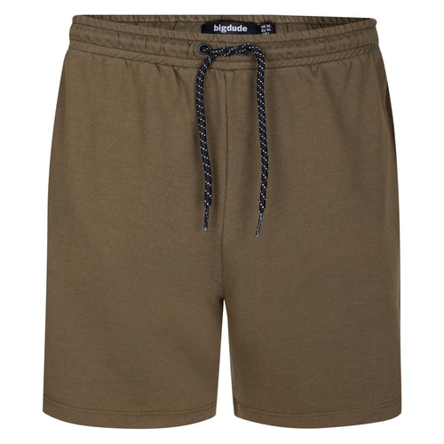 Bigdude Jersey Shorts With Zip Dark Olive