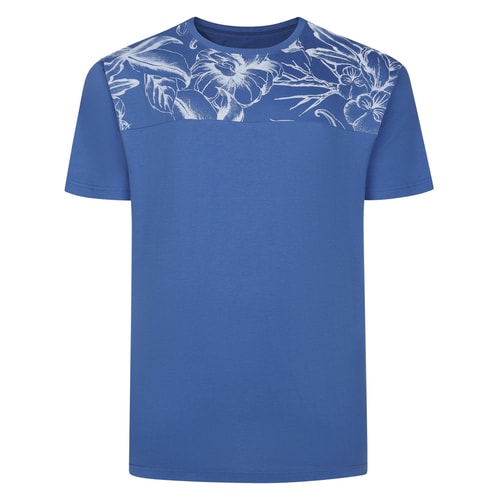 Bigdude Cut And Sew AOP T-Shirt Light Denim