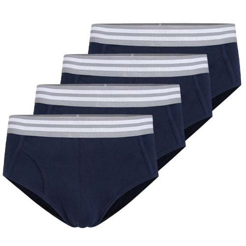 Bigdude 4 Pack Stretch Brief Navy