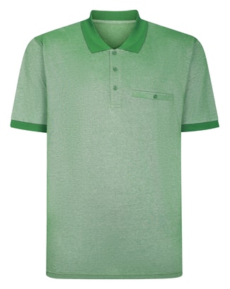 Bigdude Two Tone Polo Shirt Deep Green