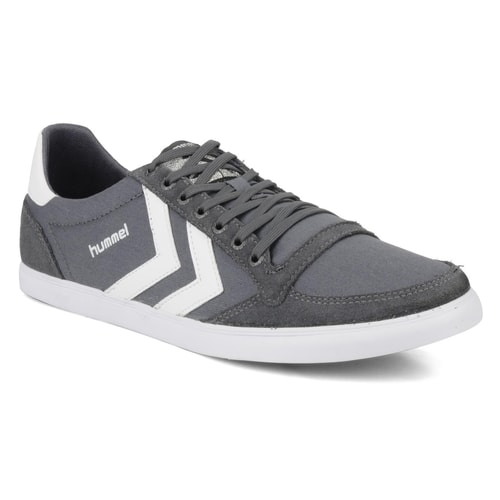 Hummel Grey Low Canvas Trainer