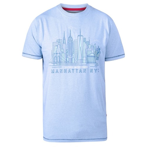D555 Hemsworth Manhattan Sky Line T-Shirt Blue
