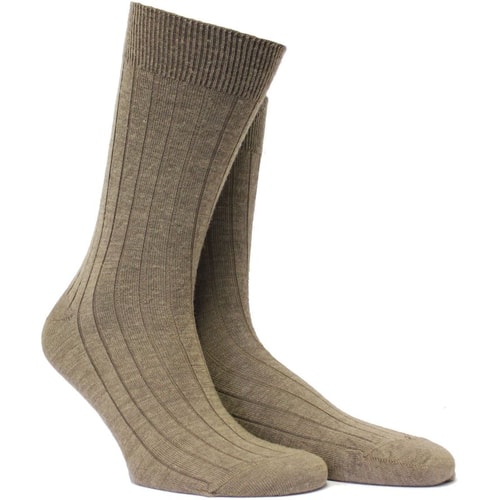 HJ Hall Wool Rich Broad Rib Socks - Various Colours