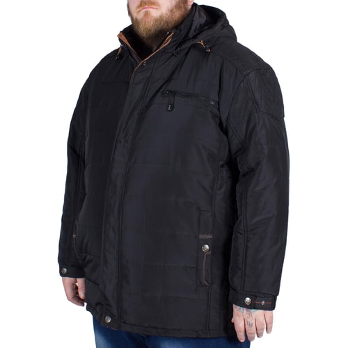 KAM Padded Coat Black Tall