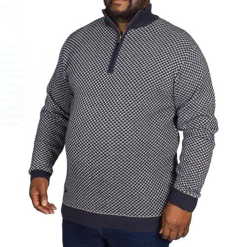 Replika Half Zip Knit Navy