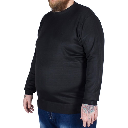 D555 Medwin Plain Crew Neck Sweater Black