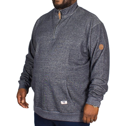 D555 Robby Funnel Neck Half Zip Sweater Denim