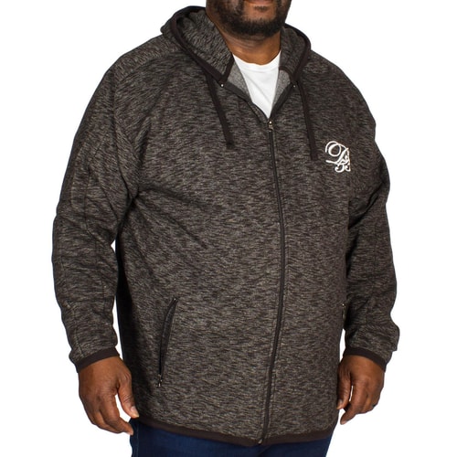 D555 Bennie Full Zip Hoody Dark Grey