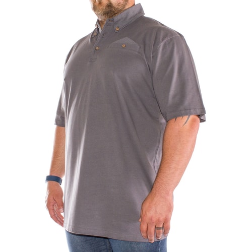 Bigdude Polka Dot Polo Shirt Graphite