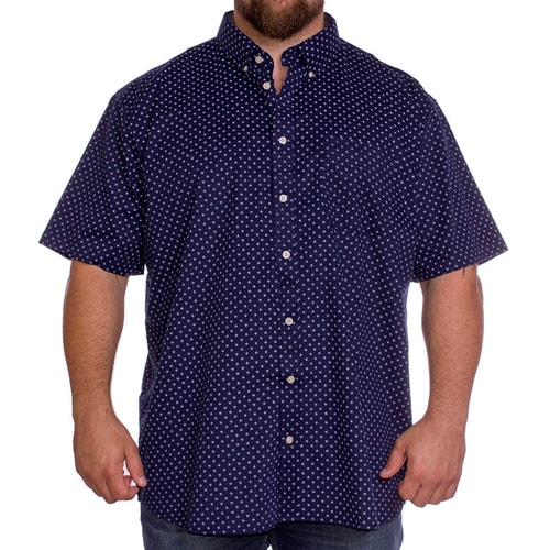 Espionage Navy Dot Print Shirt