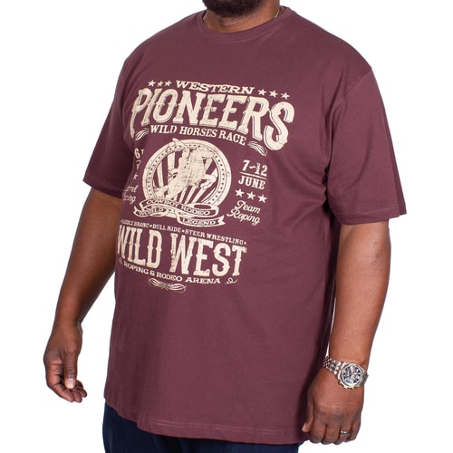 Espionage Pioneer Printed T-Shirt Burgundy