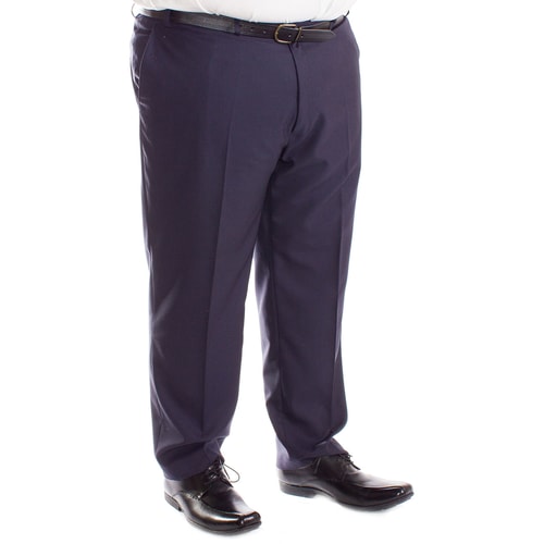 Carabou Durapress Formal Trousers Navy