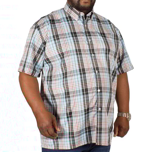 Fitzgerald Jamie Check Shirt Light Blue/Red