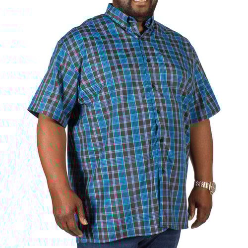 Fitzgerald Jamie Check Shirt Blue/Black