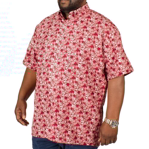 Fitzgerald Simon Floral Print Shirt Red