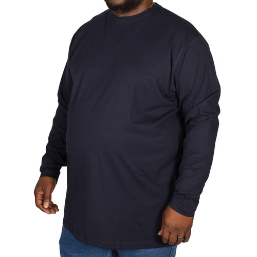 Espionage Plain Long Sleeve T-shirt Navy
