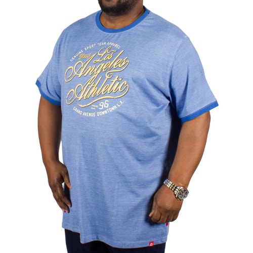 D555 Irvine ' Los Angeles Athletic' Print T-Shirt - Blue