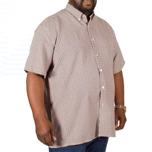 Fitzgerald Rocky Dogtooth Print Shirt Red