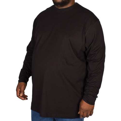 Espionage Plain Long Sleeve T-shirt Black