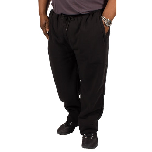 KAM Casual Jog Bottoms Black Extra Tall