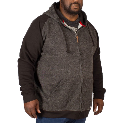 D555 Cristiano Speckled Raglan Sleeve Hoodie Black