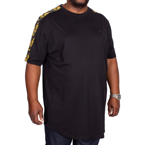 D555 Damien Panel Printed T-Shirt Black