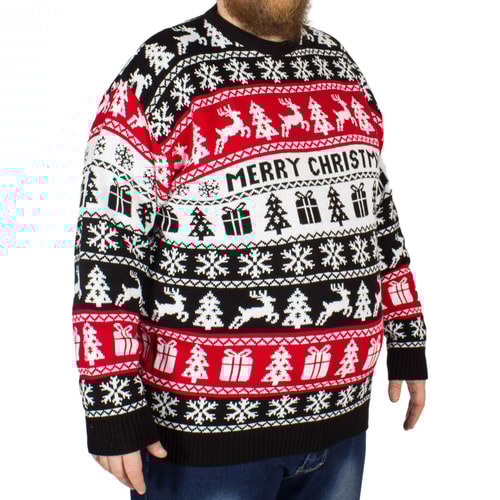 Brooklyn 'Merry Christmas' Jumper Black