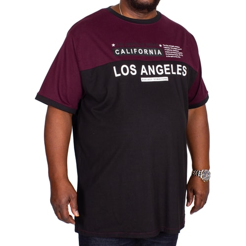 D555 Jackson Ringer T-shirt Burgundy