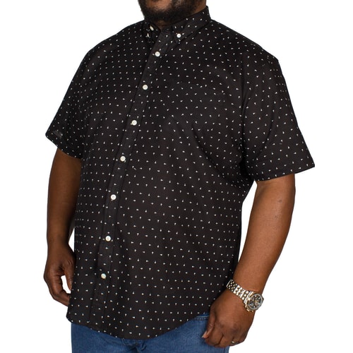 Bigdude All Over Arrow Print Shirt Black