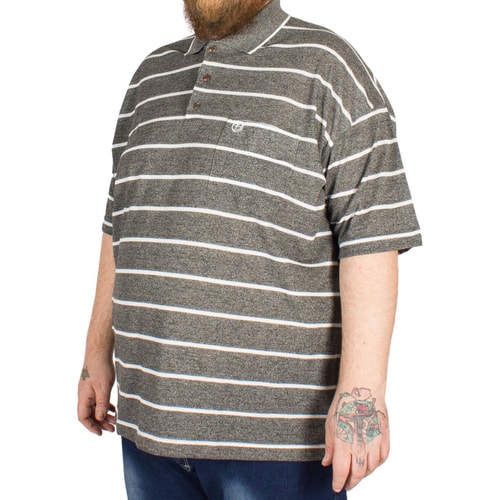 Brooklyn Gabriel Stripe Polo Shirt Black