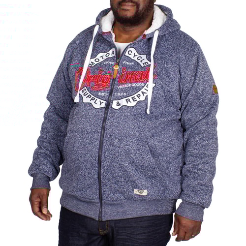 D555 Rylan Full Zip Hoody Navy