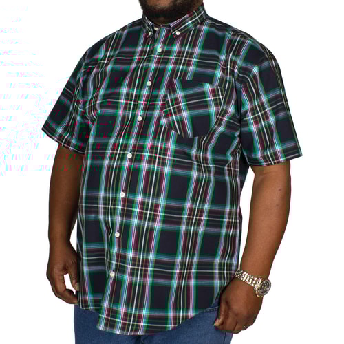 Bigdude Multi Check Shirt Navy