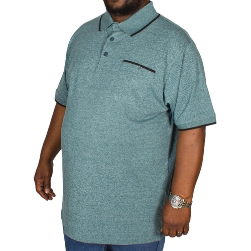 Espionage Jersey Marl Polo Shirt Teal