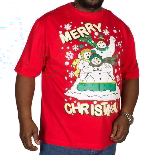 Pierre Roche Merry Christmas Print T-shirt Red