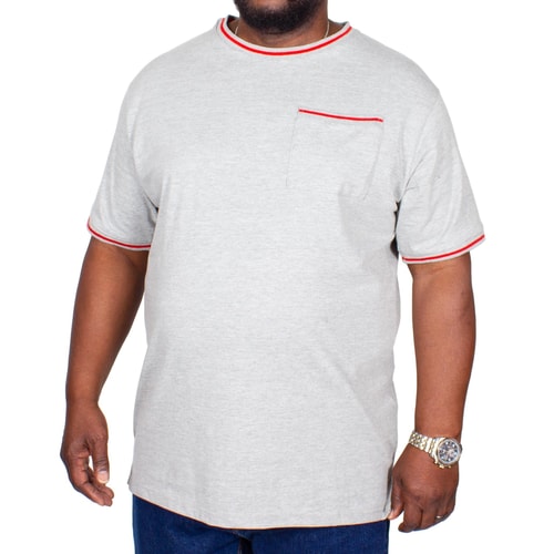 Bigdude Contrast Edge T-Shirt Grey
