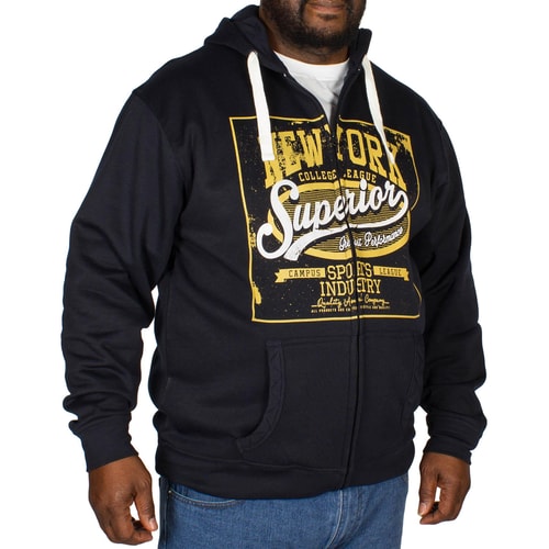Espionage New York Print Hoody Navy
