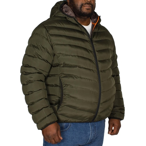 Bigdude Quilted Zip Through Jacket Khaki