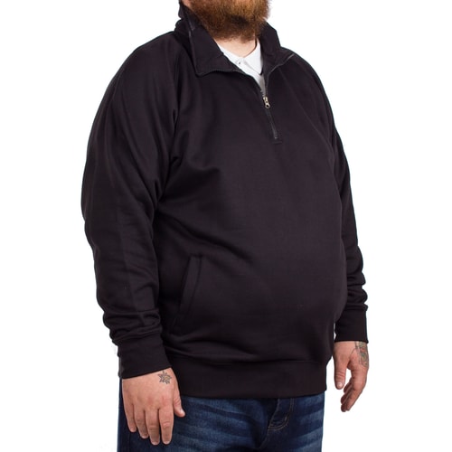 Kam Half Zip Fleece Jacket Black