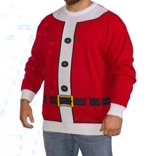 Brooklyn Santa Suit Knitted Christmas Jumper