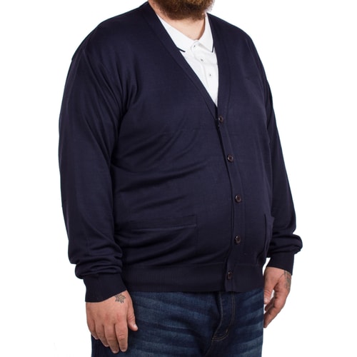 D555 Marsh Navy Buttoned Cardigan