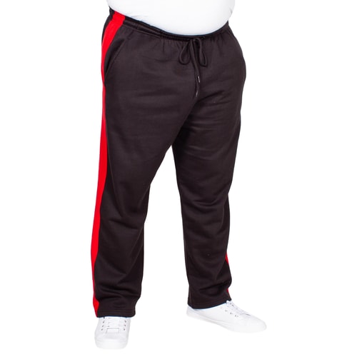 Bigdude Straight Leg Jogger With Stripe Black