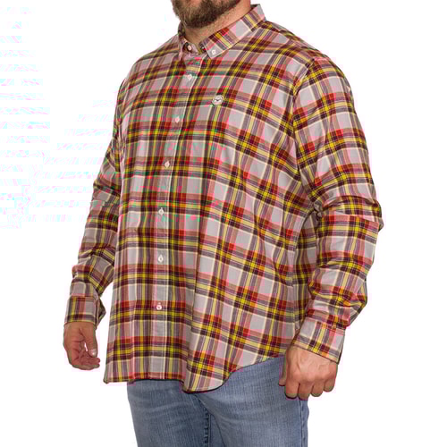 Le Breve Mostaza Check Long Sleeve Shirt