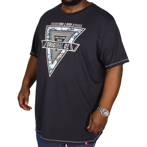 D555 Gary Printed T-shirt Dark Navy
