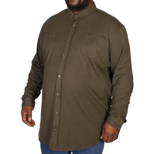 D555 Donnie Long Sleeve Jersey Shirt Khaki